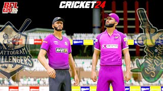 Chattogram Challengers vs Sylhet Strikers  BPL 2024  Match 2 Highlights in Cricket 24 [upl. by Qidas311]