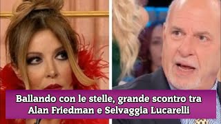 Ballando con le stelle grande scontro tra Alan Friedman e Selvaggia Lucarelli [upl. by Nnylav]