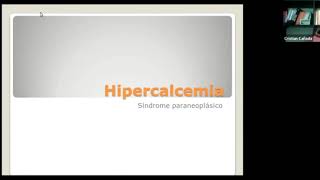 Hipercalcemia sindrome paraneoplasico [upl. by Pitzer545]