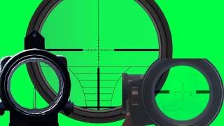 Gun Scope Green Screen Video 1 [upl. by Harac707]