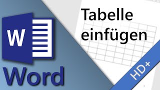 Word Tabelle einfügen [upl. by Ubald]