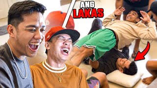 PALAKASAN ng BENCH PRESS sa BILLIONAIRE GANG [upl. by Ciro47]