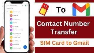 How To Import All Contacts From Sim To Gmail In Realme [upl. by Nwahsor]