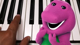 Te Quiero Yo  Barney  Piano Tutorial  Notas Musicales [upl. by Aztinad]