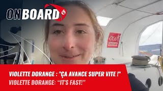 Violette Dorange  quotCa avance super vite quot  Vendée Globe 2024 [upl. by Sirret781]