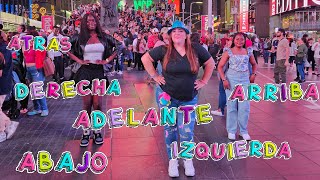 Izquierda derecha adelante atrás abajo arriba ➡️PELINA⬅️ Canción infantil bailando en new york [upl. by Vashti627]