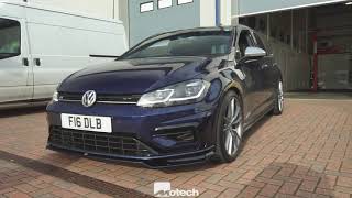 Golf Mk75 R OPF PFF GPF Remus Exhaust  Eibach springs Motech performance [upl. by Weingartner]