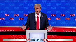 Former President Donald Trumps closing statements  CNN Presidential Debate 2024 [upl. by Timofei539]