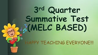 3RD QUARTER SUMMATIVE TEST IN AP 10 MELC BASED [upl. by Joly415]