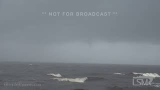 09262024 Carrabelle FL  Hurricane Helene Waterspout and High Surf [upl. by Sexela68]