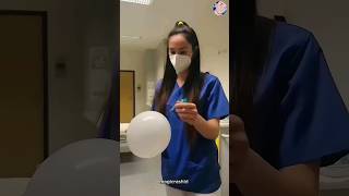 Needle 💉 balloon 🎈 magic trick 😮🤯 trending shortvideo magic [upl. by Wootan46]