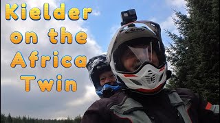 Kielder Forest Road on the Africa Twin [upl. by Dewey]