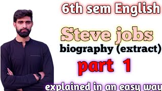 steve jobs extract biography by Walter Isaacsonsteve jobs 6th sem English ku stevejobs 6th sem [upl. by Ko]