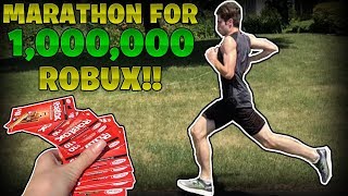 I Ran A MARATHON For 1 MILLION ROBUX  Linkmon99 IRL 14 [upl. by Enirual810]