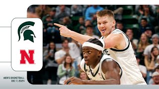 Michigan State Mens Basketball vs Nebraska  Cinematic Highlights  Dec 7 2024 [upl. by Bandeen]