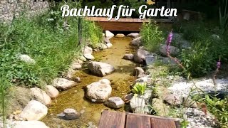 DIY Bachlauf  kleine Oase für Garten [upl. by Esom998]