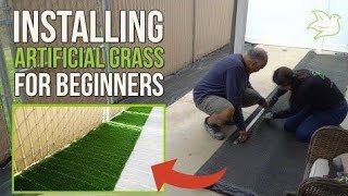 How to Install Artificial Grass Easy Guidance [upl. by Yluj78]