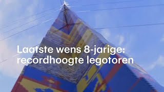 Laatste wens achtjarige in vervulling legotoren van recordhoogte  RTL NIEUWS [upl. by Masao950]