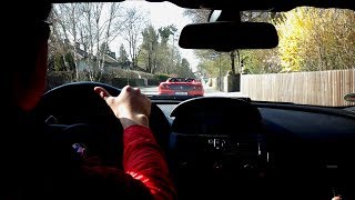 INSANELY LOUD Ferrari 360 chased in our BMW M6 V10 [upl. by Liagibba]