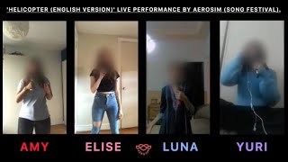 AEROSIM HELICOPTER ENGLISH VERSION LIVE PERFORMANCE [upl. by Aleel]