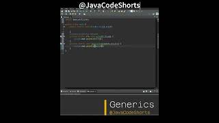 0010 create generic method java programming shorts [upl. by Hefter862]