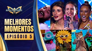 MELHORES MOMENTOS  EP 5  TEMPORADA 1  THE MASKED SINGER BRASIL [upl. by Neo]