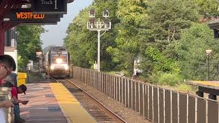 2 NJT trains at Westfield NJ 82424 [upl. by Hux646]