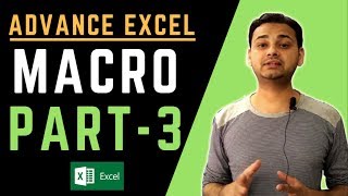 MACRO PART3 Advanced Excel Powerful Function Macro in Excel in Hindi by TechGuruPlus [upl. by Columba391]