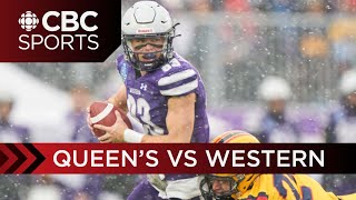 OUA mens football Yates Cup featuring Queen’s and Western  CBC Sports [upl. by Zuliram]