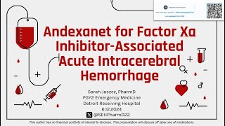 Andexanet for Factor Xa InhibitorAssociated Acute Intracerebral Hemorrhage The ANNEXAI Trial [upl. by Roberts]