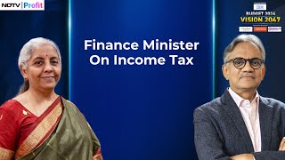 Finance Minister Nirmala Sitharaman On Income Tax  NDTV Profit [upl. by Pigeon]