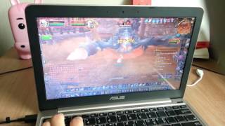 intel atom x5Z8350 gaming  World of Warcraft [upl. by Aibat]