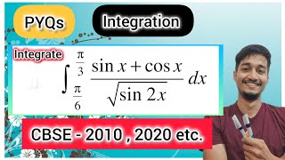 Q7  Integration sinx  cosx upon root sin 2x  Integration of sinx  cosx  rootsin2x [upl. by Tibold]