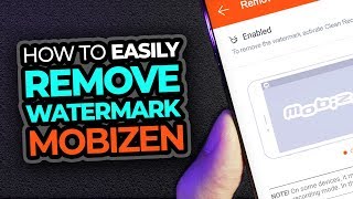 How To Remove Mobizen Watermark To Screen Record On Android [upl. by Todhunter]