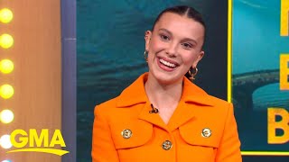 Millie Bobby Brown talks new book 19 Steps l GMA [upl. by Notliw]