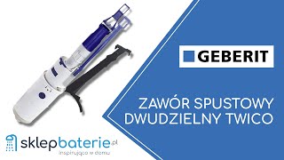 Zawór spustowy dwudzielny TWICO GEBERIT 240501001  SklepBateriepl [upl. by Sucitivel970]