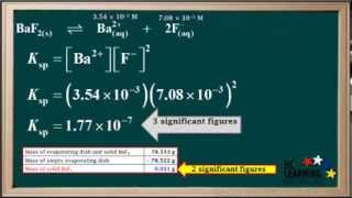 WCLN  Ksp from Solubility Data  Chemistry [upl. by Guimond706]