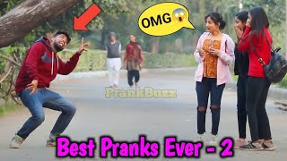 Best Pranks Ever Part2😳😱 Top Pranks in the world PrankBuzz [upl. by Nohshan837]