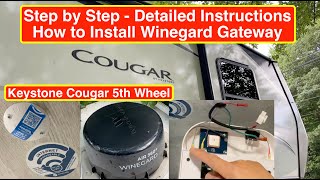 Step by Step How to Install Winegard Gateway 4G LTE with 360 Connect V2 in a Keystone Cougar RV [upl. by Nordna]