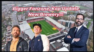 Wrexham AFC To EXTEND Fanzone KOP UPDATE Wrexham Lager [upl. by Maurita]