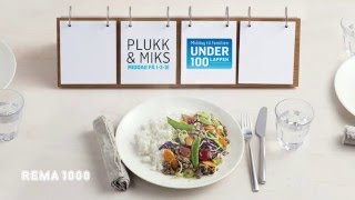 REMA 1000 Plukk amp Miks  Middag på 123 [upl. by Gilbert]