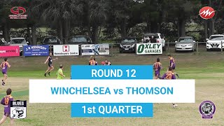 RD12 Winchelsea VS Thomson 1st QTR 29062024 [upl. by Ecidnacal]