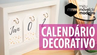 DIY Calendário Permanente Decorativo [upl. by Ensoll]