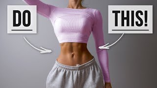 Get FEMININE ABS amp WAIST with this Home Ab Workout Intense No Equipment At Home [upl. by Atteuqehs55]