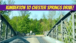 Kimberton to Chester Springs Drive Chester County Pennsylvania [upl. by Scevor]