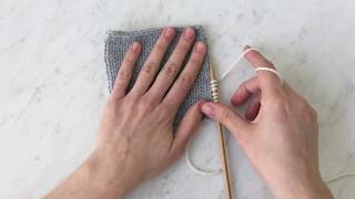 Picking up Stitches along a Vertical Edge Tutorial  Purl Soho [upl. by Dahsar225]