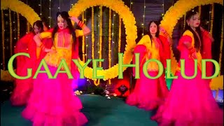 Gaaye Holud  গায়ে হলুদ Bangldeshi Holud Dance Performance Tasrif Khan  Raba Khan  Biyer Gaan [upl. by Winser]