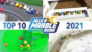 Top 10 Marble Races 2021 from Jelles Marble Runs [upl. by Oivat]