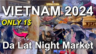 1 STREET FOOD IN DA LAT INSANE 🇻🇳 Vietnam Travel 2024 [upl. by Yarg]