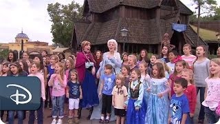 Frozens Let it Go on Good Morning America  Walt Disney World [upl. by Aynotan832]